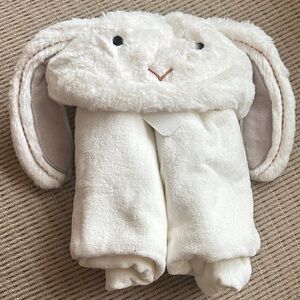 New with Tags - Pottery Barn Kids Adorable White Bunny Hooded Towel